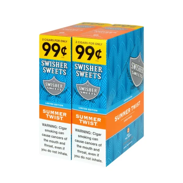 59e3fb80444ab5a0722f2343ca204411 Swisher Sweets Cigarillos 99 Cent Pre Priced 30 Packs of 2 Cigars Summer Twist