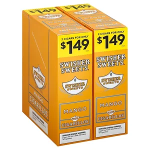 960319175-ECOM Swisher Sweets Cigarillos 1.49 Pre Priced 30 Pouches of 2 Mango