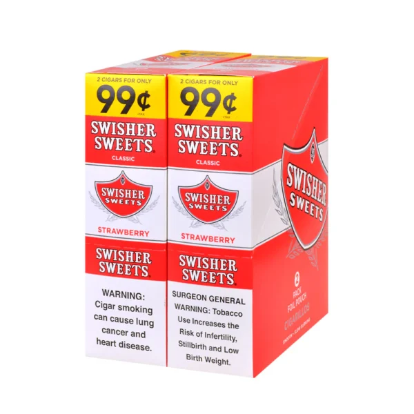 DSC_0550 Swisher Sweets Cigarillos 99 Cent Pre Priced 30 Packs of 2 Cigars Strawberry