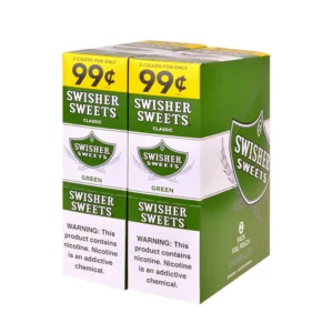 DSC_0554 Swisher Sweets Cigarillos 99 Cent Pre Priced 30 Packs of 2 Cigars Green Sweets