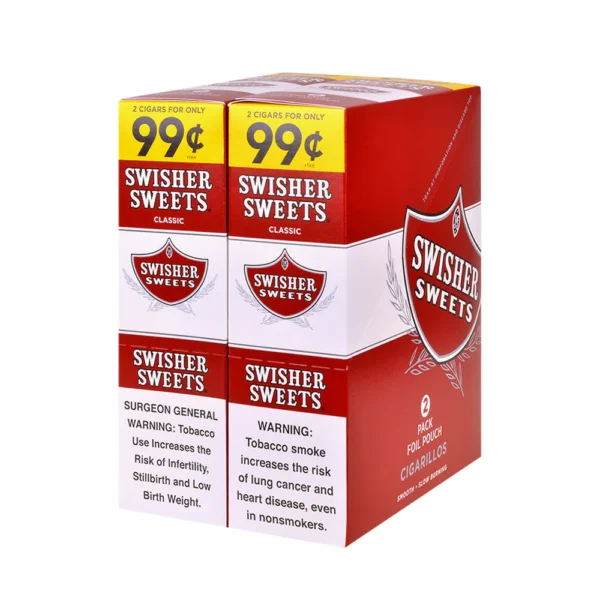 Swisher Sweets Cigarillos 99 Cent Pre Priced 30 Packs of 2 Cigars Regular