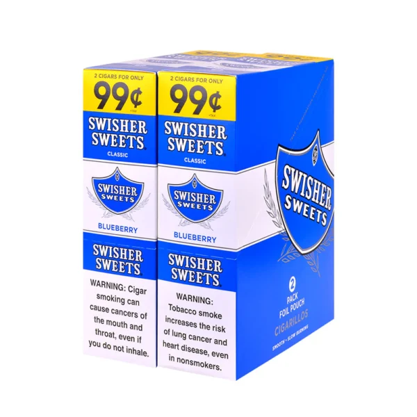DSC_0560 Swisher Sweets Cigarillos 99 Cent Pre Priced 30 Packs of 2 Cigars Blueberry