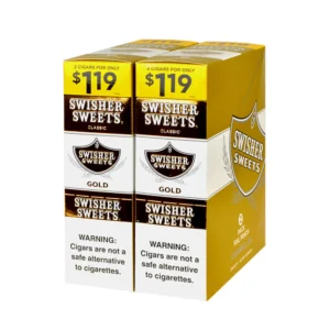 Swisher Sweets Cigarillos $1.19 Pre Priced 30 Packs of 2 Cigars Gold