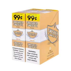 DSC_1649 Swisher Sweets Cigarillos 99 Cent Pre Priced 30 Packs of 2 Cigars Cream