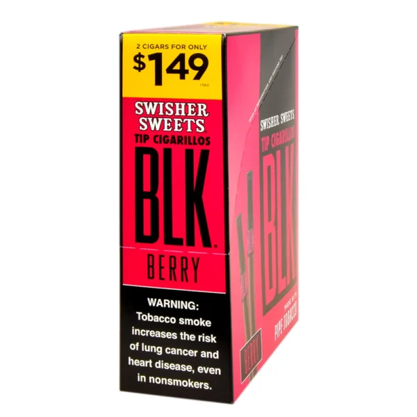 DSC_5300 Swisher Sweets BLK Tip Cigarillos 2 for $1.49 Berry 15 pouches of 2