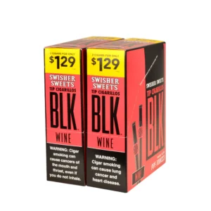 DSC_5838 Swisher Sweets BLK Tip Cigarillos $1.29 Wine 30 pouches of 2