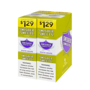 Swisher Sweets Cigarillos 30 Packs of 2 Cigars White Grape, $1.29