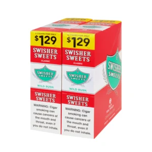 Swisher Sweets Cigarillos 30 Packs of 2 Cigars Wild Rush $1.29