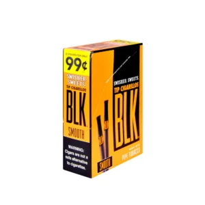 Swisher Sweets BLK Tip Cigarillos 2 for $1.49 Smooth 15 pouches of 2