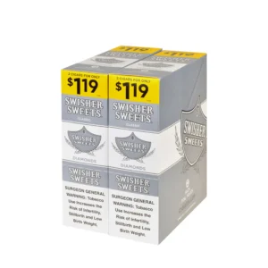 Swisher Sweets Cigarillos $1.19 Pre Priced 30 Packs of 2 Cigars Diamond