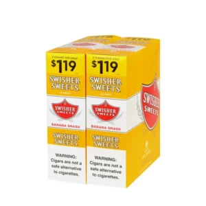 Swisher Sweets Cigarillos $1.19 Pre Priced 30 Packs of 2 Cigars Banana Smash