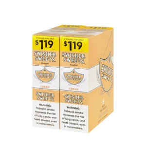 Swisher Sweets Cigarillos $1.19 Pre Priced 30 Packs of 2 Cigars Cream