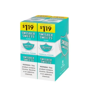 Swisher Sweets Cigarillos $1.19 Pre Priced 30 Packs of 2 Cigars Tropical Fusion