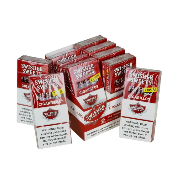 DSC_8251 (1) Swisher Sweets Twin Cigarillos 10 Packs of 10 Cigars, 100ct Regular