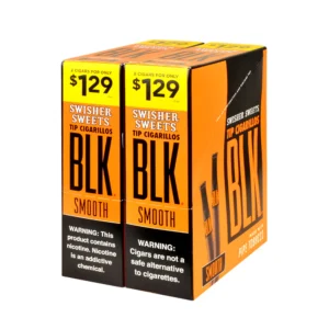 DSC_9046 Swisher Sweets BLK Tip Cigarillos $1.29 Smooth 30 pouches of 2