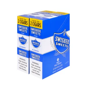 Swisher Sweets Cigarillos 30 Packs of 2 Cigars Blueberry