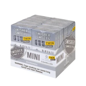 Swisher Sweets Mini Cigarillos Twin 20 Packs of 6 Cigars Diamonds