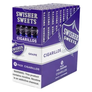 Swisher-Sweet-Grape-Full-Pack Swisher Sweets Cigarillos 20 Packs of 5 Grape