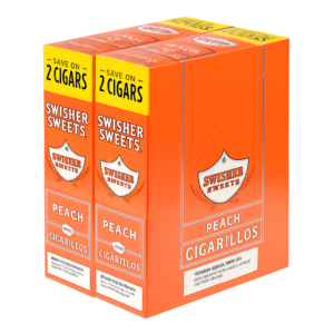 Swisher Sweets Cigarillos 30 Packs of 2 Cigars Peach