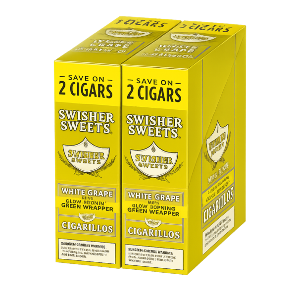 Swisher Sweets Cigarillos 30 Packs of 2 Cigars White Grape