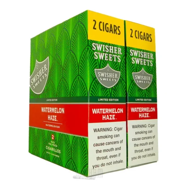 Swisher-Sweets-Cigarillos-Watermelon-Haze--Box__24917.1706285365 Swisher Sweets Cigarillos 30 Packs of 2 Cigars Watermelon Haze