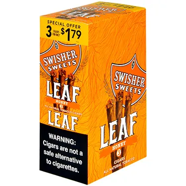 Swisher-Sweets-Leaf-Honey-10-Packs-of-3 Swisher Sweets Leaf 3 for $1.79 Pack of 30 Honey