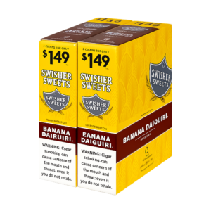 banana daiguiri Swisher Sweets Cigarillos 1.49 Pre Priced 30 Pouches of 2 Banana Daiquiri