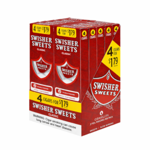 classic Swisher Sweets 4 Cigars Pre Priced width=