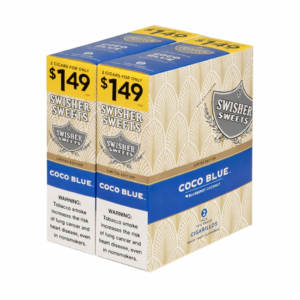 coco blue Swisher Sweets Cigarillos 1.49 Pre Priced 30 Pouches of 2 Coco blue