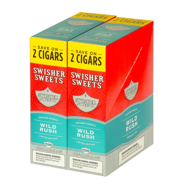 Swisher Sweets Cigarillos 30 Packs of 2 Cigars Wild Rush