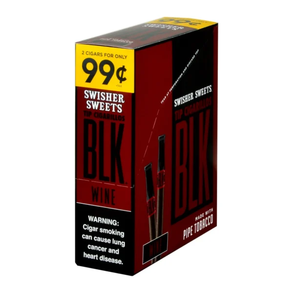dsc_8943 Swisher Sweets BLK Tip Cigarillos Pre Priced 2 For 99c 15 pouches of 2 Wine