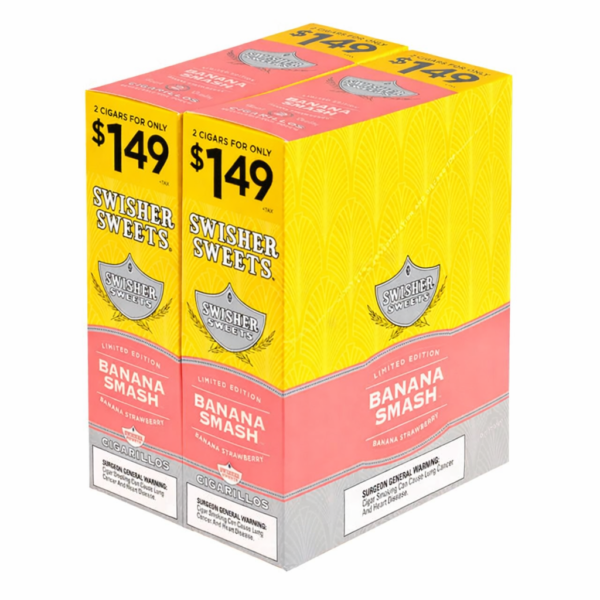 swisher sweets banana smash Swisher Sweets Cigarillos 1.49 Pre Priced 30 Pouches of 2 Banana Smash