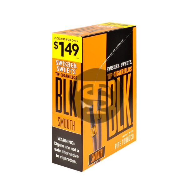 Swisher Sweets BLK Tip Cigarillos 2 for $1.49 Smooth 15 pouches of 2