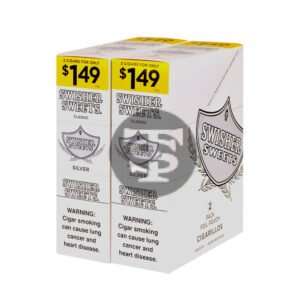 Swisher Sweets Cigarillos 1.49 Pre Priced 30 Packs of 2 Cigars Silver