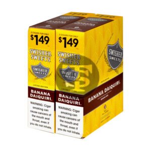 Swisher Sweets Cigarillos 1.49 Pre Priced 30 Pouches of 2 Banana Daiquiri