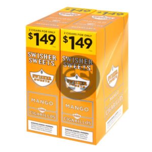 Swisher Sweets Cigarillos 1.49 Pre Priced 30 Pouches of 2 Mango