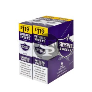 Swisher Sweets Cigarillos 30 Packs of 2 Cigars Grape, $1.19