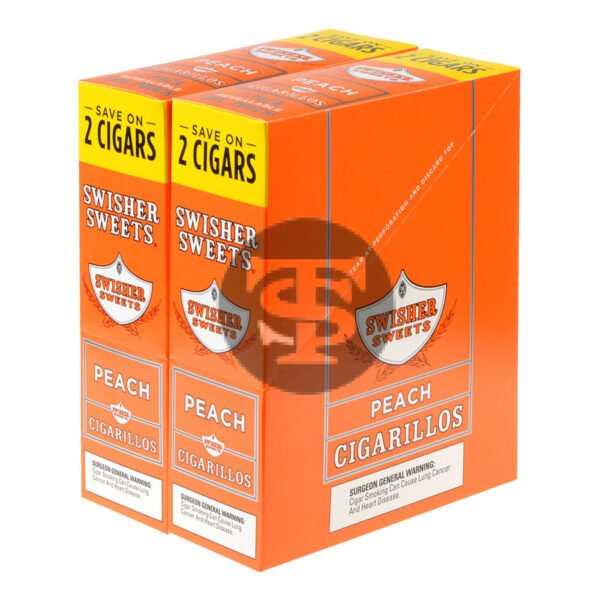 Swisher Sweets Cigarillos 30 Packs of 2 Cigars Peach