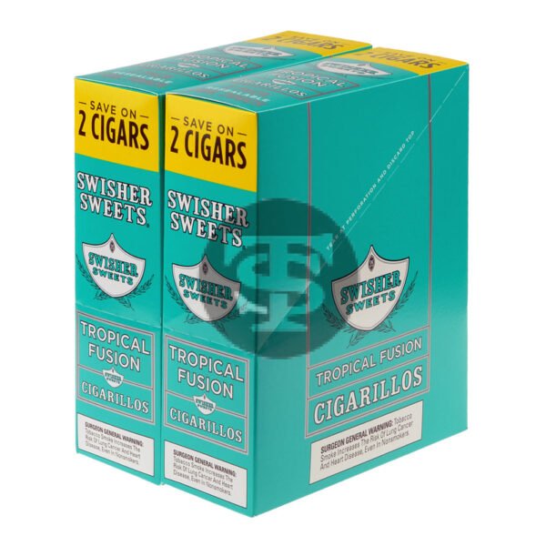 Swisher Sweets Cigarillos 30 Packs of 2 Cigars Tropical Fusion