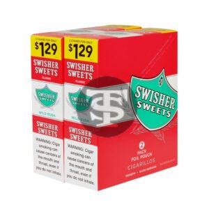 Swisher Sweets Cigarillos 30 Packs of 2 Cigars Wild Rush $1.29