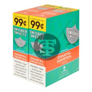 Swisher Sweets Cigarillos 99 Cent Pre Priced 30 Packs of 2 Cigars Coastal Cocktail