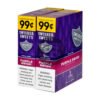 Swisher Sweets Cigarillos 99 Cent Pre Priced 30 Packs of 2 Cigars Purple Swish