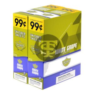 Swisher Sweets Cigarillos 99 Cent Pre Priced 30 Packs of 2 Cigars White Grape