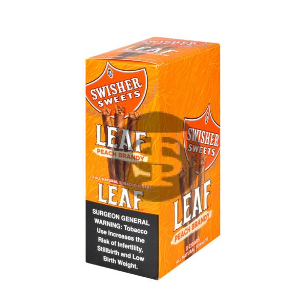 Swisher Sweets Leaf 10/3-ct Pack of 30 Peach Brandy
