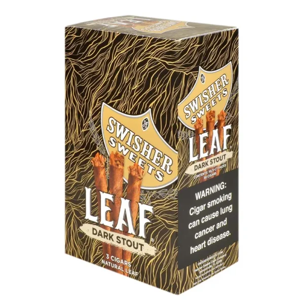 swisher-sweets-leaf-dark-stout-cigars-10-packs-of-3-736 Swisher Sweets Leaf 10/3-ct Pack of 30 Dark Stout