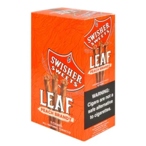 Swisher Sweets Leaf 10/3-ct Pack of 30 Peach Brandy