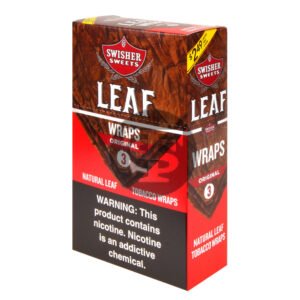 Swisher Sweets Leaf Wraps $2.49 Original, 10 packs of 3