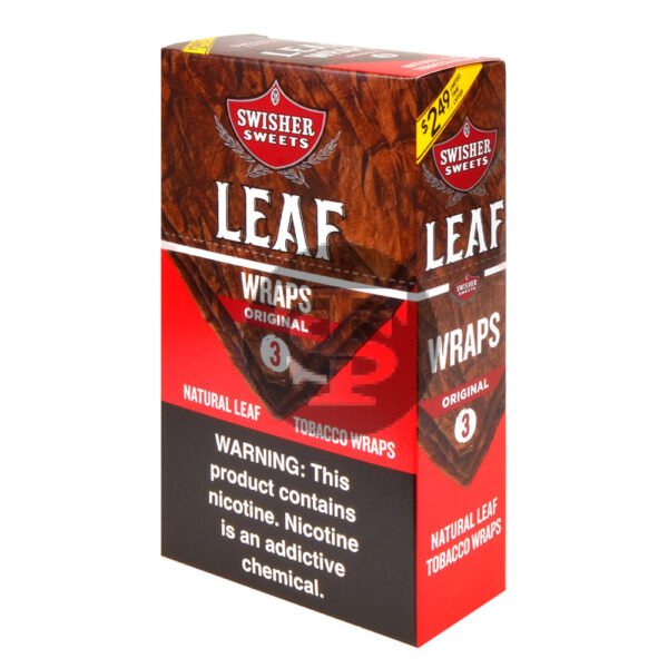 Swisher Sweets Leaf Wraps $2.49 Original, 10 packs of 3