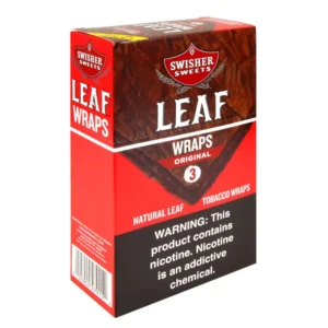 swisher-sweets-leaf-wraps-original-2-79-pre-price-10-packs-of-3-271 Swisher Sweets Leaf Wraps $2.49 Original, 10 packs of 3