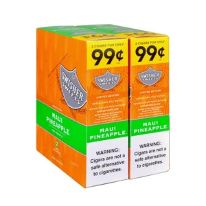 swisher-sweets-maui-pineapple-cigarillos-99c-pre-priced-30-packs-of-2-553 Swisher Sweets Cigarillos 99 Cent Pre Priced 30 Packs of 2 Cigars Maui Pineapple